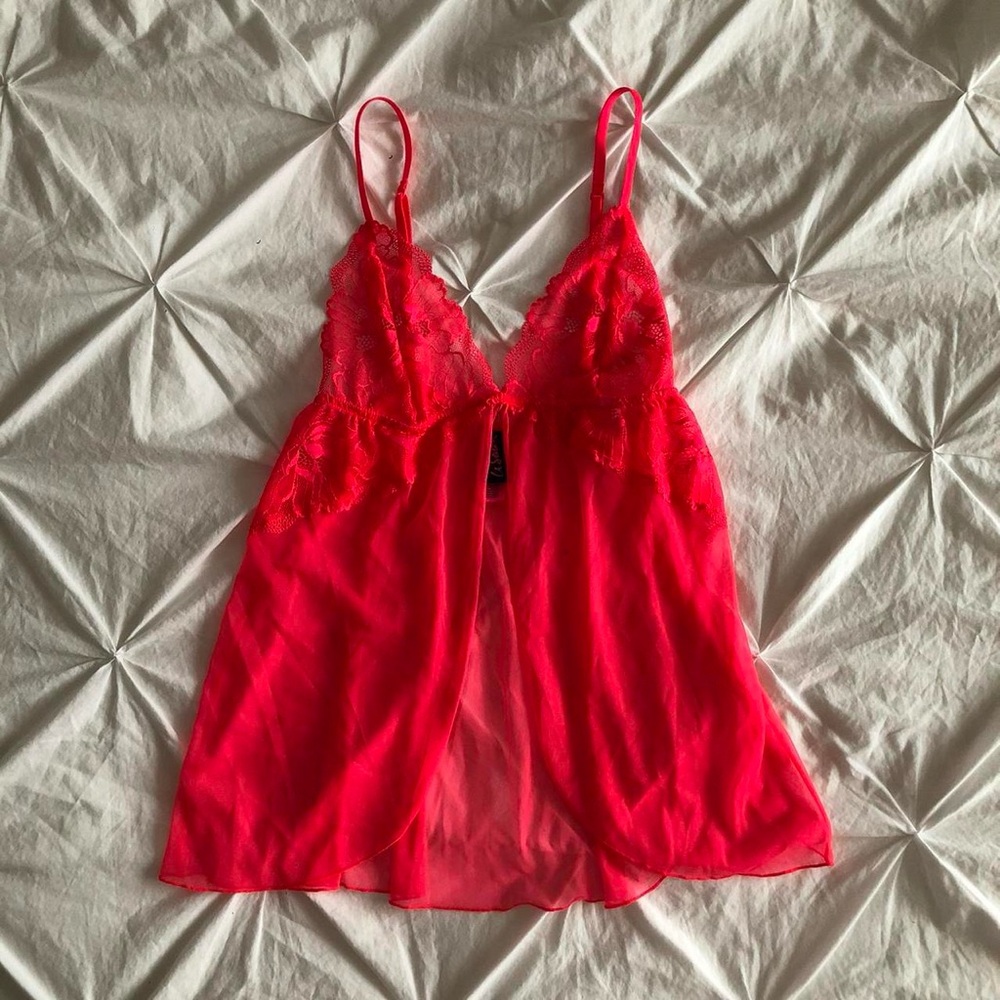 la senza mesh babydoll top with lace cups